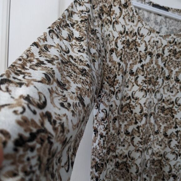 Classic editions Barocco boho damask knit shirt Large @F1 - Picture 2 of 11